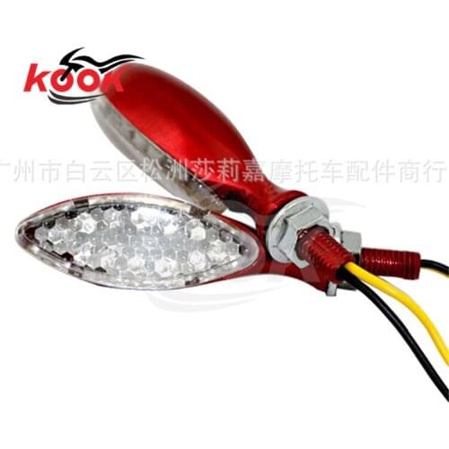 Universal pro Motorcycle Turn Signal Light for harley style Amber And red Color LED motorbike Indicator Blinker Flash Bike Lamp