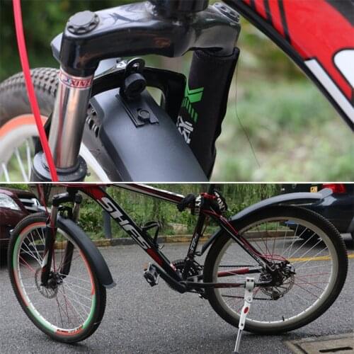 PVC Bicycle Front Rear Fender MTB BMX Bike Waterproof Sputtering Fender Cycling Flexible Light Weight Mud Guard Sets