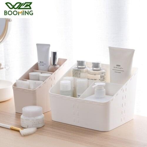 WBBOOMING 2 Colors Plastic Makeup Organizer Cosmetics Storage Container Drawer Home Office Desktop Sundries Jewelry Storage Box