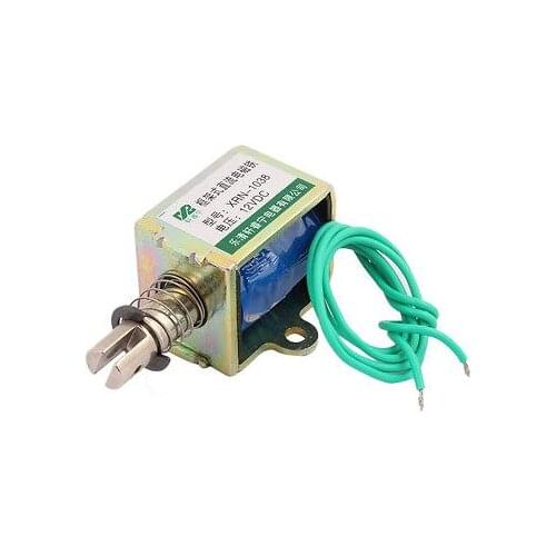 XRN-1038 DC 12V/DC24V 1.22A 10mm Push Pull Type Frame Solenoid Electromagnet Magnet