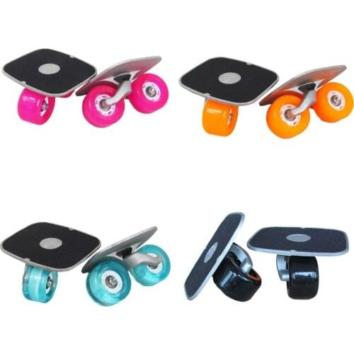 1 Pair Adult Children Skateboard Roller Skates Portable Flash Drift Board Road Driftboard Skates Skate Sports Anti-Skid Pedal