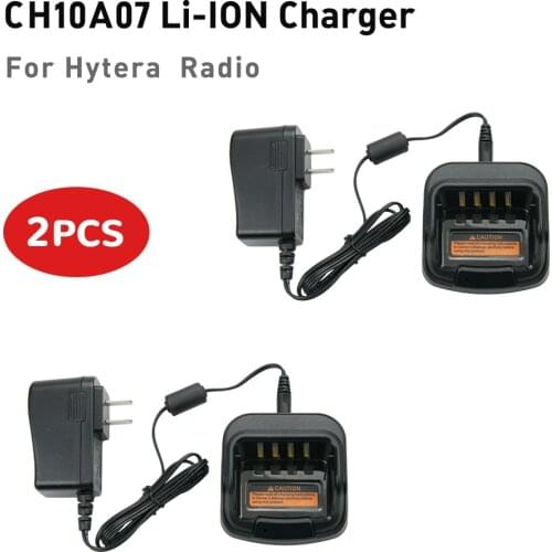 2X CH10A07 Charger for Hytera PD662 PD665 PD685 PD702 PD705 PD785 PD755 PT580H