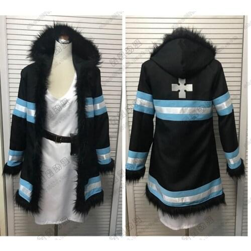 Anime Enn Enn No Shouboutai Princess Hibana Uniform Dress Cosplay Costume Halloween Party Suit For Women Men Outfit New