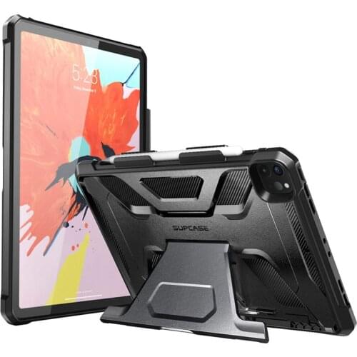 SUPCASE For iPad Pro 12.9 Case (2020 Release) UB Full-Body Rugged Rubber Cover with Built-in Apple Pencil Holder & kickstand