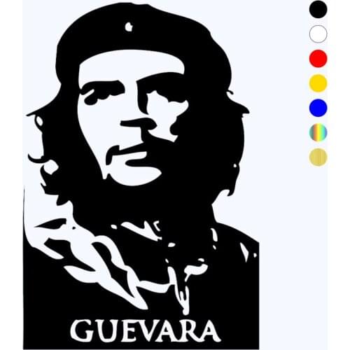 CK2432#15*22cm Che Guevara funny car sticker vinyl decal silver/black car auto stickers for car bumper window car decorations