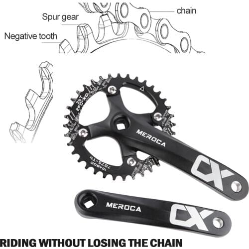 Road Mountain Bike Crank Square Hole Sprocket 170mm 104 BCD Light Weight Aluminum Alloy MTB Bicycle Crank Arm Set Cycling Parts