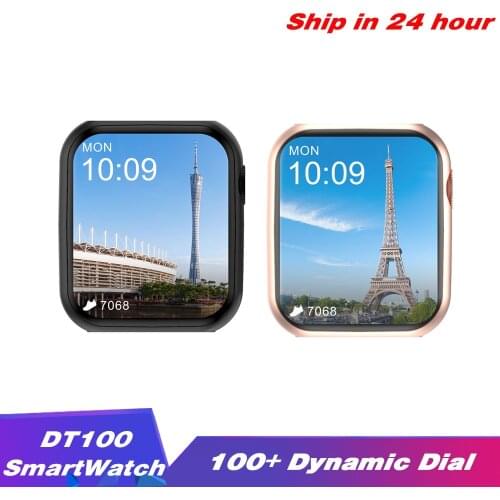 IWO DT100 Smart Watch Man Woman Bluetooth Call 1.75 Inch HD Full Screen Women Smartwatch IWO 13 Pro Dynamic Dial for Men PK HW22