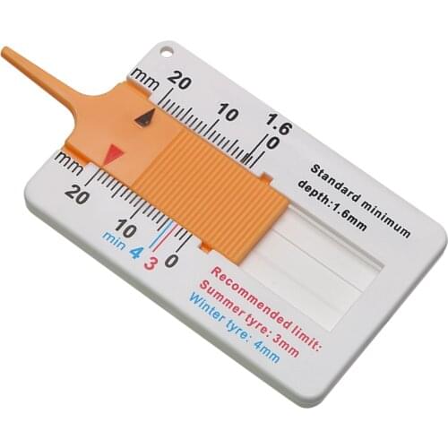0-20mm Tyre Tread Depth Gauge Vernier Depth Caliper Depth Meter Tire Scale
