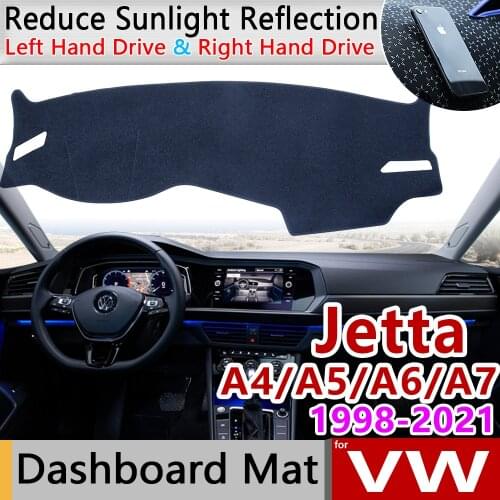 Slip Mat Dashboard Pad Sunshade Accessories for Volkswagen VW Jetta A4 A5 A6 A7 MK4 MK5 MK6 MK7 Bora 2010 2011 2012 2013 2014