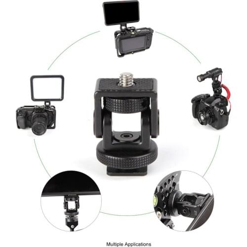 Lanparte Monitor Quick Release Adapter with Cold Shoe Socket