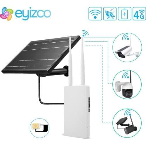 2.4G Router WIFI Outdoor 18650 Battery Solar Powerd GSM Sim Card 5V 12V 4G Router For Solar IP Camera WIFI Home Security System