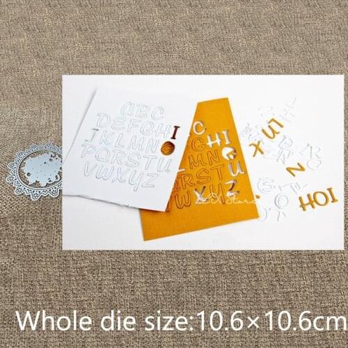 XLDesign Craft Metal Cutting Dies stencil mold alphabet lace ring decoration scrapbook Album Paper Card Craft Embossing die cuts