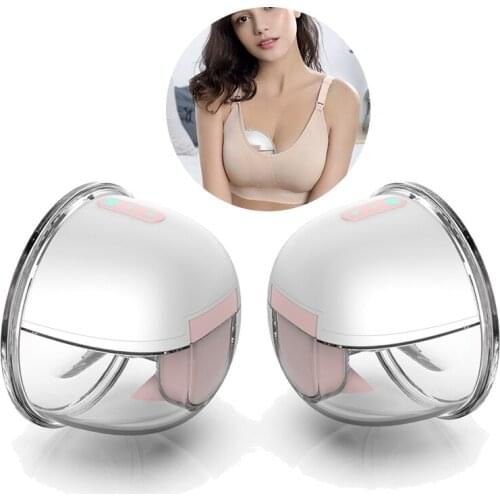 YOUHA YH-7006 Electric Breast Pump Wearable Hands Free Silent Invisible Breast Pump 3 Modes 9 Levels Suction with 24/28mm Flange