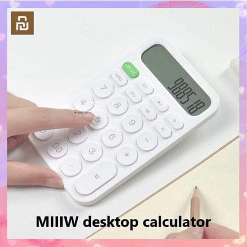 Xiaomi MIIIW desktop calculator 12 number LED display calculator for office finance School Supplies