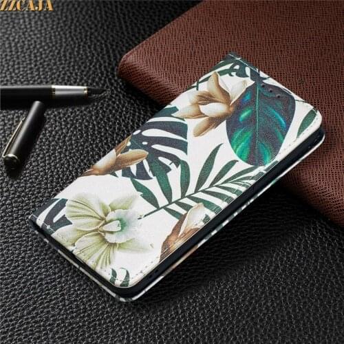 Invisible Magnetic Clasp Case for Huawei P Smart 2021 P40 Lite E P40 Pro P30 Cover Leather Painted Flip Card Slots Stand Wallet