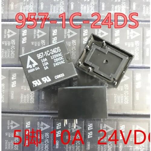 New original 957-1c-24ds electromagnetic relay genuine 24VDC 10A