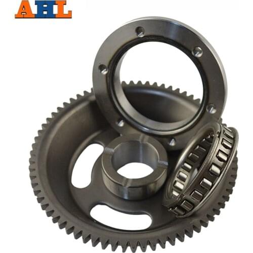 AHL Motorcycle Starter Clutch Gear Assy Bearing and Gear For Yamaha TTR250 TT-R250 XT250 YFM250 TT250R Raid Serow 250