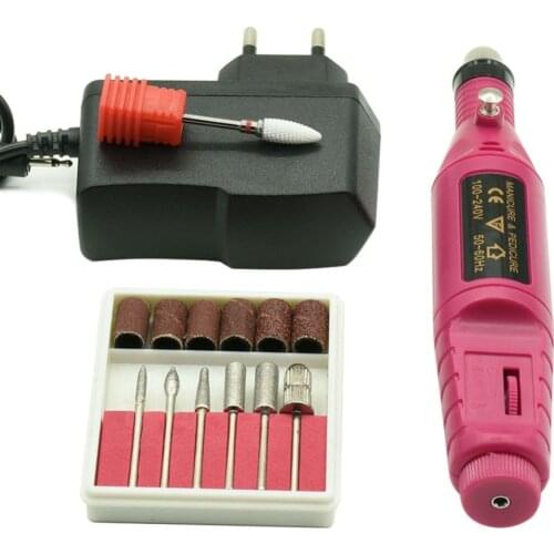 Professional Electric Manicure Manchine EU Plug Nail File Drill Machine for Manicure Pedicure Nail Art Nail Polishing Tool Kit