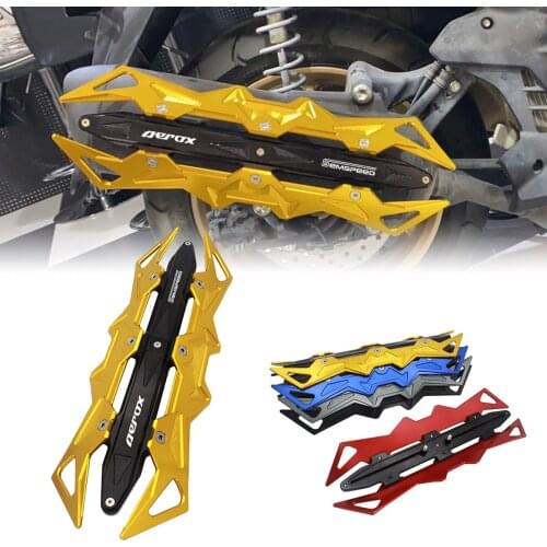 SEMSPEED CNC Motorcycle Heat Shield Exhaust Pipe Muffler Cover Protector For Yamaha Aerox155 NVX155 150 125 2015-2019 2020 2021