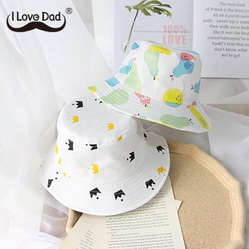 Cute Kids Baby Hat Cartoon Summer Children Girl Boy Sun Hat Cotton Bucket Cap Outdoor Toddler Panama Beach Cap Casquette Enfant