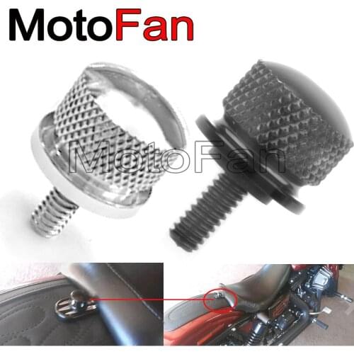Universal Motorcycle Seat Bolt Screw Cap CNC Aluminum 1/4" Thread for Harley Davidson Models Sportster Fatbob Touring 1996-2016