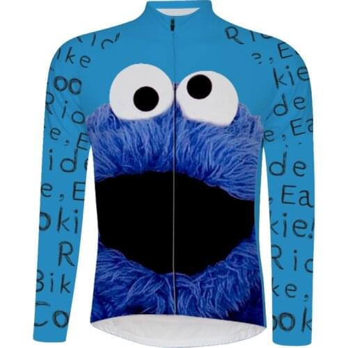 Cycling Jersey Pro team Summer long Sleeve Men Downhill MTB Bicycle Clothing Ropa Ciclismo Maillot ELMO wantsto play 6514