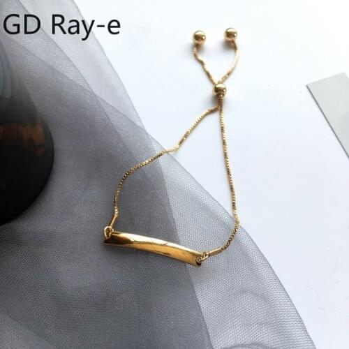 Instagram Daily Simple Creative Aesthetical Curved Bar Adjustable Friendship Bracelet