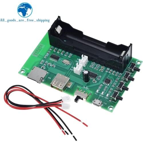 XH-A150 PAM8403 Bluetooth Amplifier audio Board 5W*2 Lithium Battery Singing Machine USB TF-Card Dual Channel Mini Speaker DIY