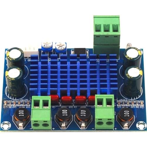 XH-M572 TPA3116D2 2 X 120W chassis dedicated plug-in 5V - 24V - 28V output high power digital HIFI amplifier board