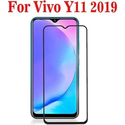 3D Full Glue Tempered Glass For Vivo Y11 2019 Full Screen Cover Screen Protector Explosion proof Film For Vivo Y 11 2019