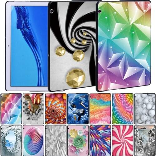 3D Printing Hard Tablet Case Fit Huawei MediaPad T3 8.0/MediaPad T3 10 9.6 Inch/MediaPad T5 10 10.1inch + Free Stylus