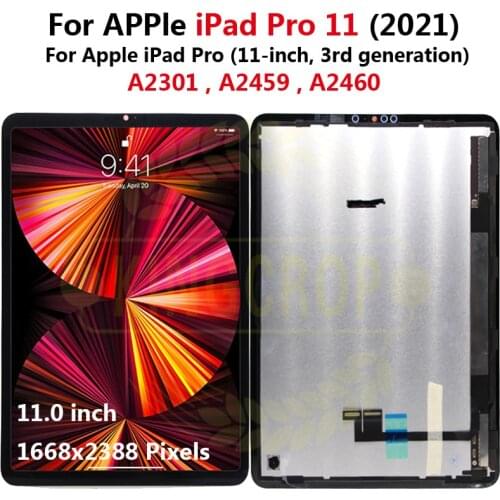 For Apple iPad Pro 11 (2021) LCD Display Touch Screen Panel A2301, A2459, A2460 Screen For Apple iPad Pro 3rd generation LCD