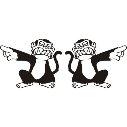 13*16.5cm Car Sticker Angry Money Car Bumper Stickers and Decals Car Styling Decoration Door Body Window Vinyl Stickers