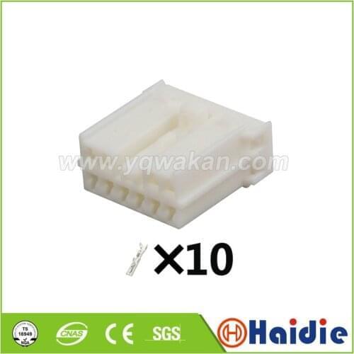 2sets 10pin auto electric auto plastic wiring cable harness unsealed connector with terminals 7123-8307