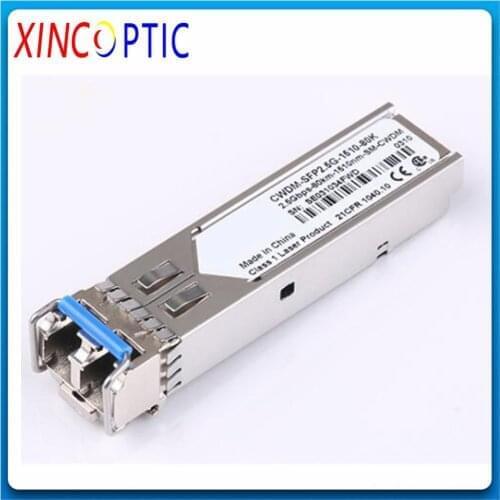 2pcs/Lot,2.488Gbps 40km CWDM SFP Transceiver,2.5G 1270 1290 1310 1330 1350 1370 24db 40km CWDM SFP Fiber LC Module