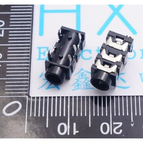 50pcs/Connector 3.5 Earphone socket Audio socket caliber 3.5 PJ-313 5 Pin 3 section 5P PJ-313D