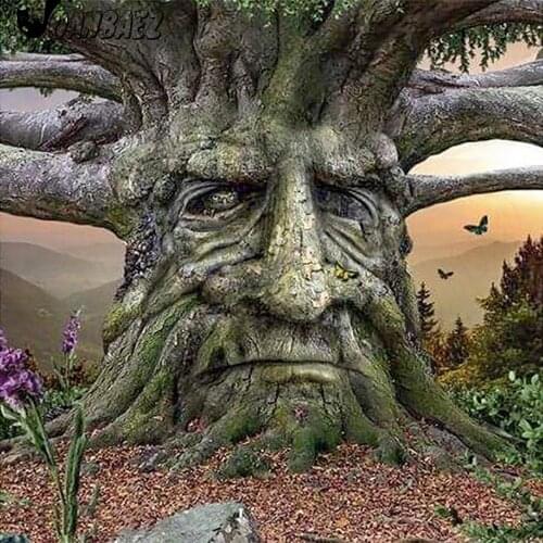 Abstract Plant Diamond Painting Character Emoticon 5Ddiy Wall Art Cross Stitch Sticker Diamond Embroidery Room Decoration Gift