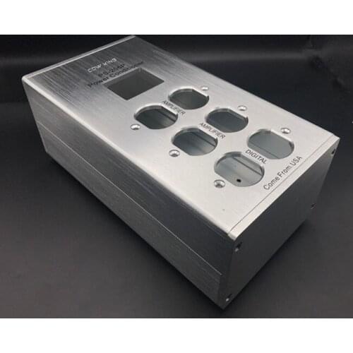 Aluminum standard American power supply filter socket chassis DIY shell box US power socket chassis case