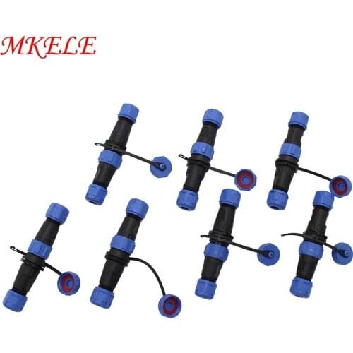 IP68 SD/SP13 Aviation Waterproof Connectors Male And Female 13MM Butt Connector 2/3/4/5/6/7/9 Pin Aeronautical Plug And Socket