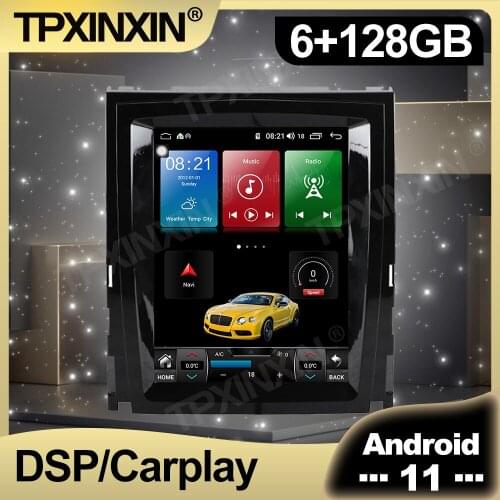 128G Android 11.0 Tesla Screen Car Radio For Cadillac Escalade 2007 - 2012 Auto Multimedia DVD Player Navigation Stereo GPS 2din