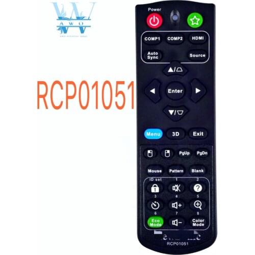 AWO New original RCP01051 For Viewsonic Projector Remote Control PJD5155 PJD5250 PJD5151 PJD5153 PJD5253 PJD5255 PJD55W