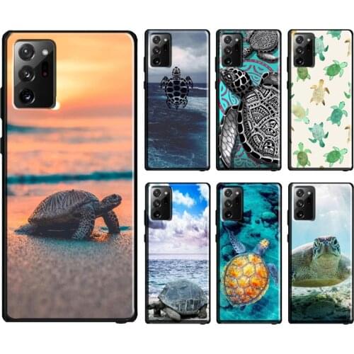 Freshwater Sea Swimming Turtles Case For Samsung Galaxy S20 FE S21 Ultra Note 20 S10e Note 10 S8 S9 S10 Plus Phone Cover