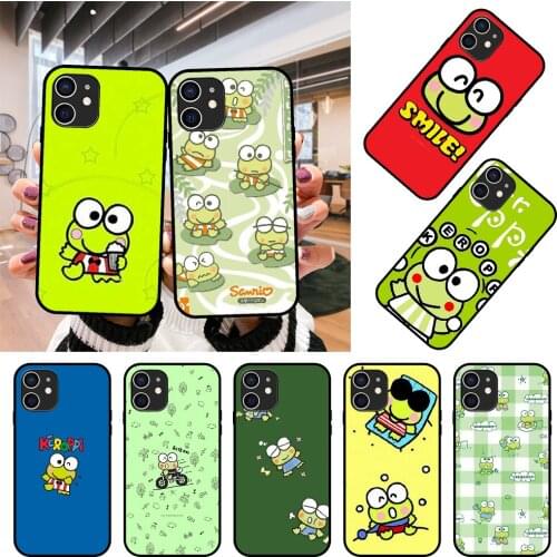 Phone Case For Apple IPhone 12 Mini 11 Pro XS MAX 7 8 6S X XR Plus 2020 Black Cover Shell Tpu Prime Trend Travel Jumping Frog