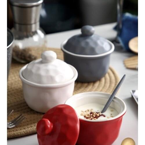 All Sesons Meals Ceramic Salad Bowl Dinnerware for Breakfast Grain Soup Noodle Rice