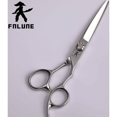 FnLune 6inch Professional Hair Salon Scissors Cut Barber Accessories Haircut Thinning Shear Scissors Hairdressing Tools Scissors