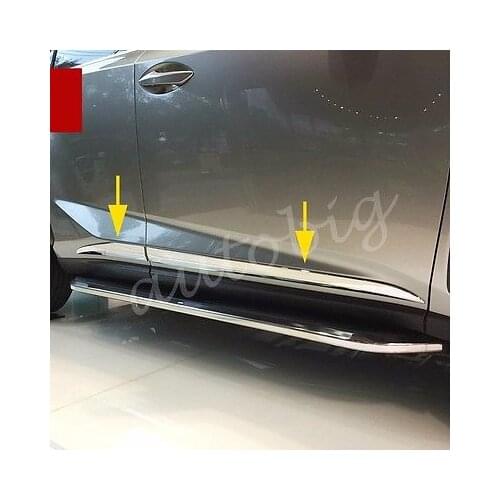 Chrome Door Body Molding FOR Lexus NX200t NX300h 2015 2016 Strips Accessories