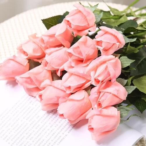 Artificial Flowers Silk Rose Fake Flower For DIY Living Room Home Garden Party Decoration For Wedding Decoration Artificial Rose