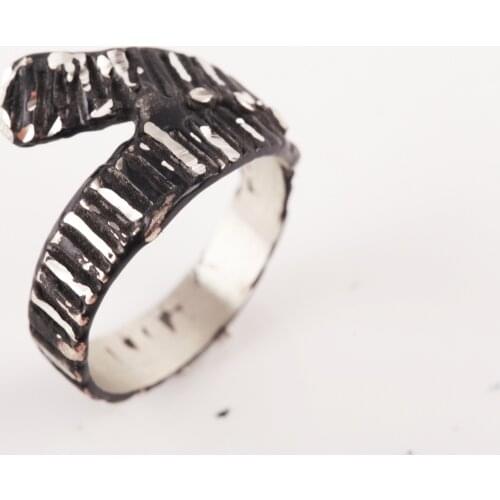 UM US JEWELRY Black Color Unisex Ring