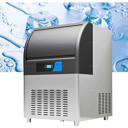 Commercial Ice Maker Bar Coffee Milk Tea Room Automatic Ice Maker High Yield Ice Maker
