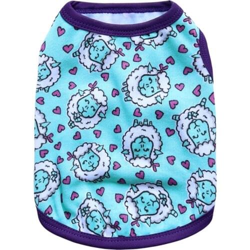 Cool Sheep Animal Summer Dog Clothes Puppy T shirts Cotton Breathable Dog Vest for Pets Dogs Clothing for Dogs Costumes
